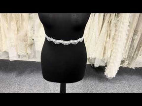 Galon de dentelle ivoire - T938