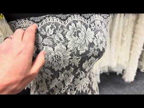 Dentelle Chantilly ivoire - LA2010