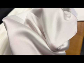 Satin de polyester blanc hivernal - P78