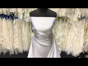 Satin duchesse en polyester blanc - P42