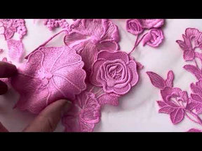 Dentelle 3D rose – Meghan