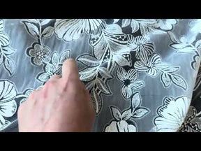 Dentelle florale brodée ivoire - EB5057