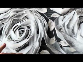 Ivory 3D Embroidered Lace - Asalla