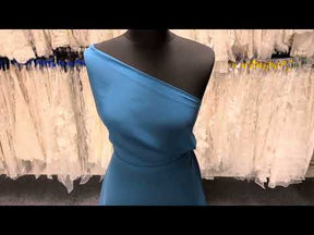 Tissu Mousseline de Polyester Bleu Sarcelle - Serendipity