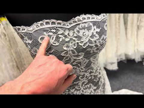 Dentelle cordée ivoire - P210