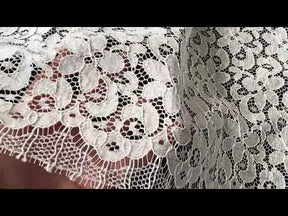 Dentelle française festonnée ivoire - LA4008