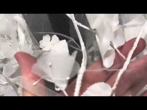 Dentelle florale 3D ivoire - Loveleen