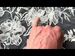 Dentelle Broderie Perles Ivoire - Tamarin