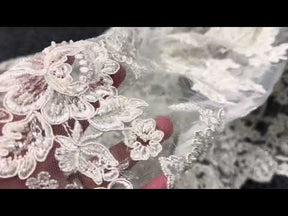 Dentelle Perlée Ivoire - Victoria