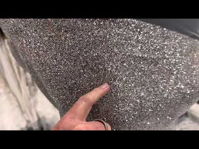 Tissu à paillettes argentées - Battenberg