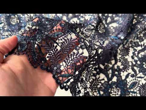 Dentelle Guipure Bleu Marine - LB3001