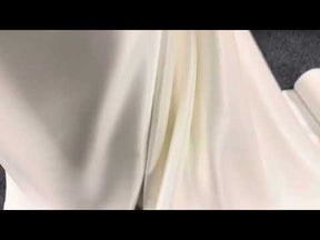 Satin épais en polyester ivoire - Succession