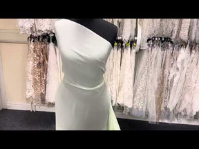 Georgette de soie embrun marin - Shimmer