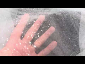 Tulle ivoire à paillettes argentées - P15