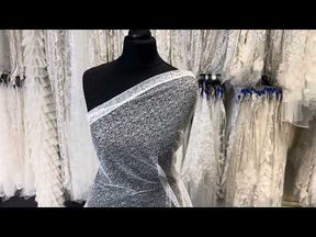 Tulle pailleté ivoire - Saylor