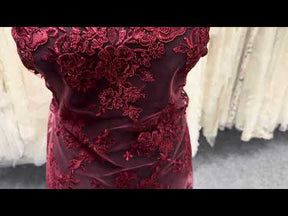 Dentelle Cordonnée Lie de Vin - LA7007