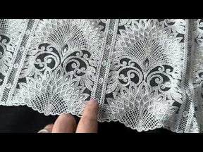 Dentelle brodée ivoire - EB5044
