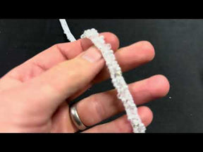 White Beaded Lace Trim - Ricarda T572