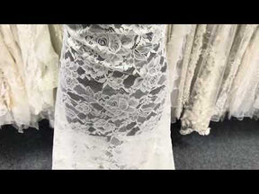 Dentelle Raschel ivoire - P212