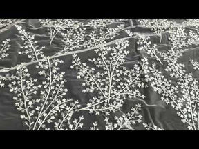 Dentelle à paillettes ivoire - EB3065