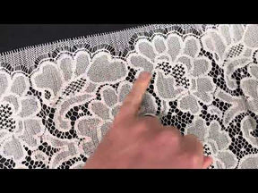 Bordure en dentelle Chantilly ivoire - Patsy