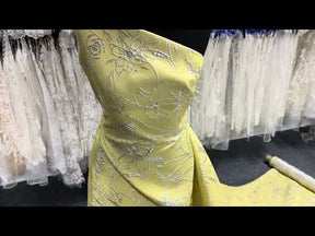 Brocart Jacquard Citron - Calamité