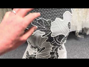 Dentelle brodée ivoire - EB5058