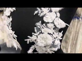 Appliques de dentelle de mariée ivoire - Helianthus