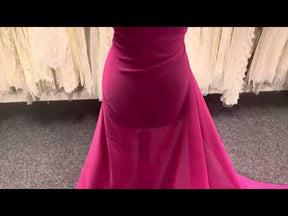 Mousseline de polyester magenta - Benevolence
