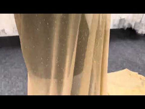 Tissu pailleté extensible doré - Ballerina