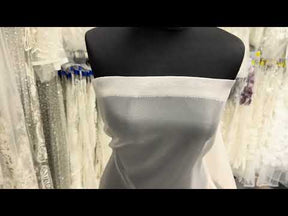 Organza poly-organza champagne clair - P150