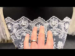 Dentelle perlée blanche - Sappy