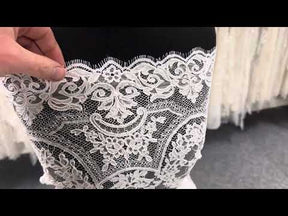 Ivory Corded Chantilly Lace - Raleigh