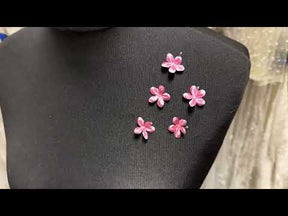 Fleurs en satin rose - M13 (Sachet de 144)