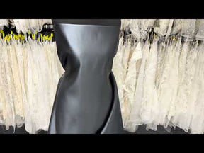 Satin polyester gris métallisé - Classique (CF)
