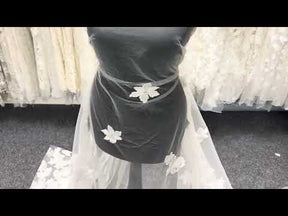 Dentelle brodée ivoire – EB5016