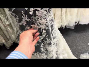 Dentelle brodée ivoire - Vida