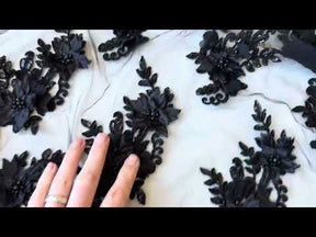 Dentelle perlée noire - Buffy