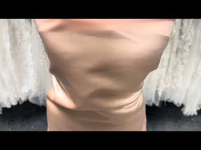 Satin Polyester Pêche - Classique (CF)