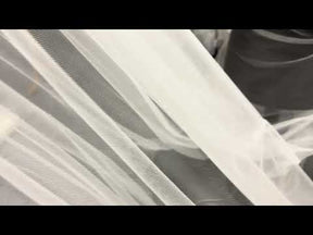 Tulle de soie ivoire - TU0068