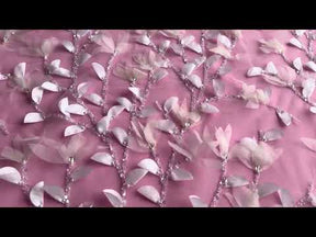 Dentelle perlée 3D ivoire – Kalani