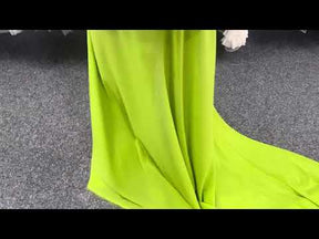 Mousseline de polyester vert citron - Benevolence