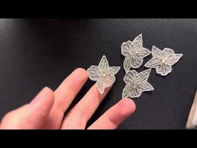 Applique en fleur cristalisée - Deidre