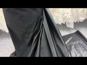 Taffetas de polyester noir - P599