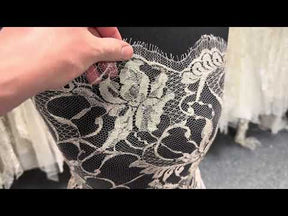 Dentelle française Rose foncé - LA2012