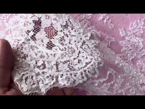 Dentelle perlée ivoire - Manny