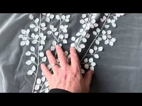 Dentelle brodée ivoire – EB5007