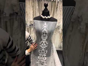 Dentelle à paillettes ivoire à prix réduit - Etta