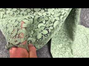 Dentelle française cordée vert péridot - LA4008