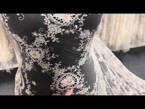 Dentelle brodée ivoire à prix réduit - Caitlin